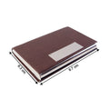 Side angle of office-friendly premium visiting card holder