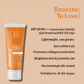 Smooth application of Vitamin C Sunscreen for skin brightening