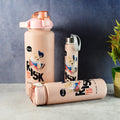 Cartoon printed 2 L wide-mouth water jug with carry handle