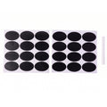 Removable oval jar labels with liquid chalk pen