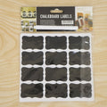 Fancy blackboard sticker set with pen for jars and boxes