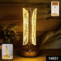 Modern crystal table lamp with translucent acrylic shade and USB charging feature