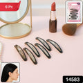 Close-up of a premium snap hair clip holding hair securely