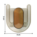 Wall slipper organizer holder with compact U-shaped slot for slippers