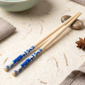 Bamboo chopsticks front view