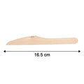 Wooden Knife showing product length of 165mm with full-size grip