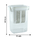 Size guide displaying yogurt maker container dimensions: 16.5 cm height, 14 cm diameter.