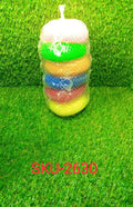 Stack of VelvaBloom plastic scrubbers, highlighting the pack of 6 for extended use.