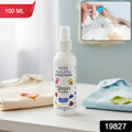Spray cleaning solution removing stains from clothes using Instant Stain Remover