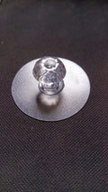 Angled perspective of the adhesive crystal cabinet knob, showing its versatile design.