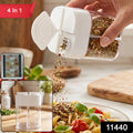 Kitchen spice storage jar with easy pour lid