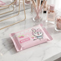 Wet wipes with cartoon print used for hand cleaning
