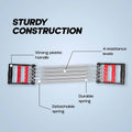 Ergonomic non-slip handles of chest expander providing comfortable grip