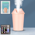 Close-up of the adorable bear design on the compact USB humidifier.