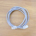 Live usage of Ethernet cable 1.5m connected to a network device for stable internet