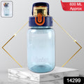 Leak-proof water bottle showcasing flip-top lid for spill protection