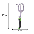 Handheld garden cultivator fork with non slip comfort grip