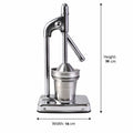 Heavy duty hand juicer press for citrus fruits