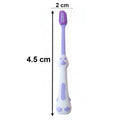 Child using kids cartoon spring frog toothbrush set