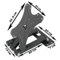 LED TV securely mounted on a sturdy wall bracket