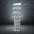Entryway organizer: an 8-layer foldable shoe rack for neat and accessible shoes.