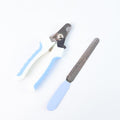 Pet nail clipper and nail file kit for grooming at home