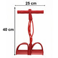 Dimensions of pull rope exerciser highlighting size and portability.