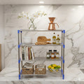 Assembled 4-layer shoe rack organizer viewed from an angle