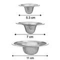 Stainless steel mesh drain filter showing detailed fine mesh strainer