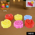 Close-up of rose shaped wax candle set showcasing detailed petals and premium wax material