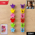 Vibrant plastic hair clips for girls