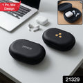 Compact earphone storage pouch with a secure zipper closure.