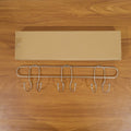 Compact wall mounted hook rack for small spaces