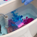 Toilet bowl cleaning block ensures stain-free and hygienic toilet bowls.