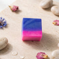 Flush tank cleaner tablet with effective dual colour cleaning action.