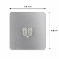 Size guide for transparent self-adhesive wall hook