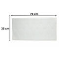 Bedroom decorative foam wall tile in white